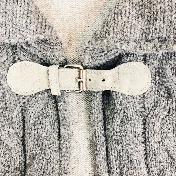 Chiaramente Long Line Wool Blend Open Front Sweater Cardigan S - Picture 3 of 6